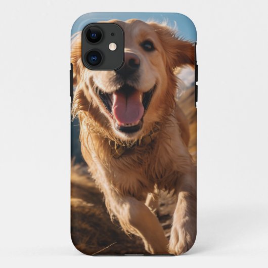 ハッピーゴールデンリト走リーバー Case-Mate iPhoneケース (裏面)