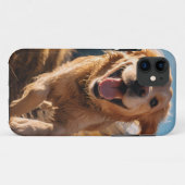 ハッピーゴールデンリト走リーバー Case-Mate iPhoneケース (裏面(横))