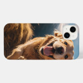 ハッピーゴールデンリト走リーバー iPhoneケース (裏面横)