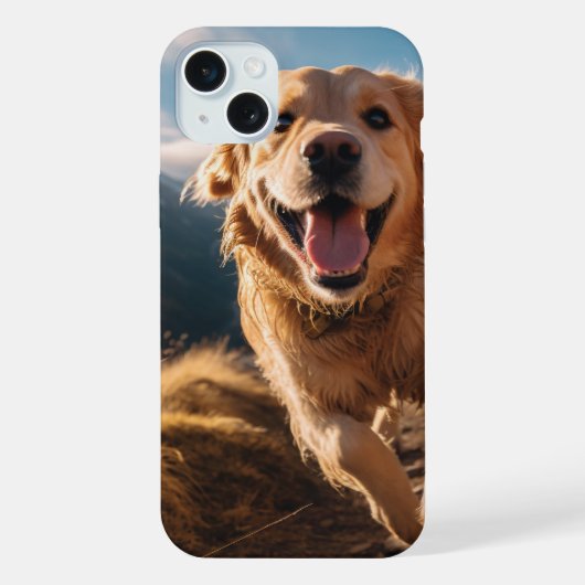 ハッピーゴールデンリト走リーバー iPhoneケース (裏面)