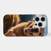 ハッピーゴールデンリト走リーバー iPhoneケース (裏面横)