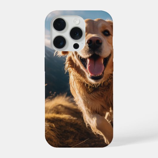 ハッピーゴールデンリト走リーバー iPhoneケース (裏面)