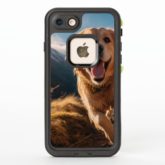 ハッピーゴールデンリト走リーバー LifeProof iPhoneケース (裏面)