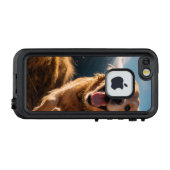 ハッピーゴールデンリト走リーバー LifeProof iPhoneケース (裏面横)