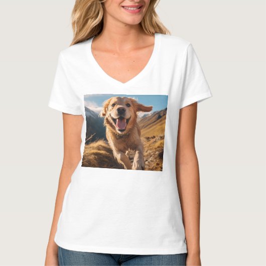 ハッピーゴールデンリト走リーバー Tシャツ (正面)