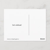 ハッピーゴールデンレトリバーの犬の誕生日お祝い ポストカード (裏面)