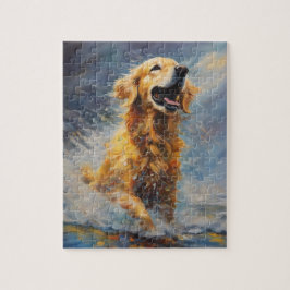 ハッピーゴールデンレトリバー ジグソーパズル