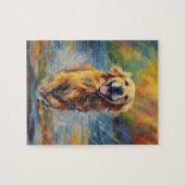 ハッピーゴールデンレトリバー ジグソーパズル (横)