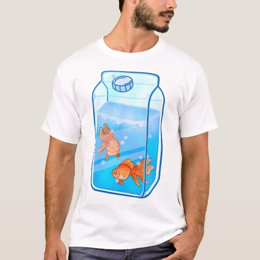 ハッピーゴールドフィッシュ Tシャツ (正面)