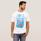 ハッピーゴールドフィッシュ Tシャツ (正面フル)