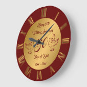 ハッピーゴールド50周年記念 ドーブ カスタマイズ ラージ壁時計 (傾斜)