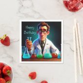 ハッピーサイエンティスト誕生日 スタンダードカクテルナプキン (インサイチュ)