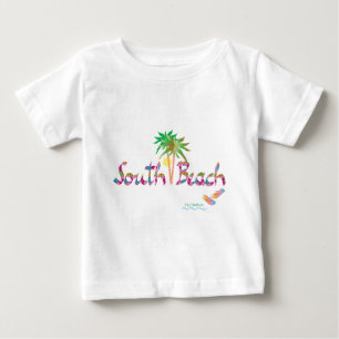 ハッピーサウスビーチ,フロリダ ベビーTシャツ