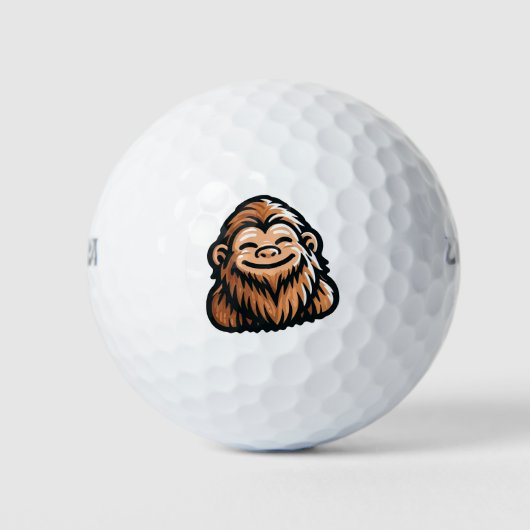 ハッピーサスカッチ – ニコニコBigfoot ゴルフボール (正面)