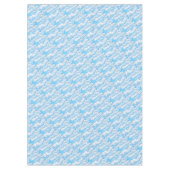 ハッピーサニークラウドブルーバックグラウンド テーブルクロス (正面)