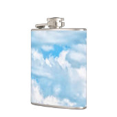 ハッピーサニークラウドライトブルースカイバックグラウンド フラスク (左)