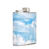 ハッピーサニークラウドライトブルースカイバックグラウンド フラスク (右)