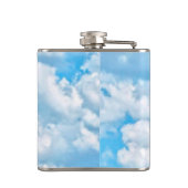 ハッピーサニークラウドライトブルースカイバックグラウンド フラスク (裏面)