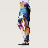 ハッピーサニーパピーウォーターカラー レギンス (左)