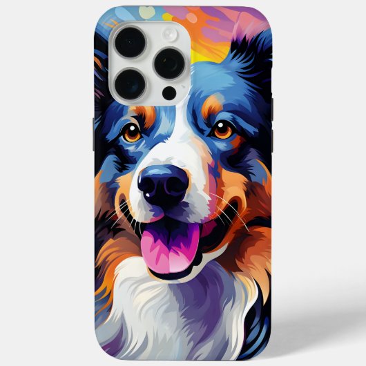 ハッピーサニーパピーウォーターカラー Case-Mate iPhoneケース (裏面)