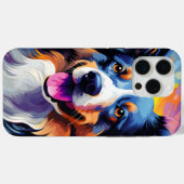 ハッピーサニーパピーウォーターカラー Case-Mate iPhoneケース (裏面 (横))