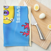 ハッピーサブマリン漫画 キッチンタオル (四つ折り)