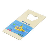 ハッピーサブマリン漫画 クレジットカード栓抜き (裏面アングル)