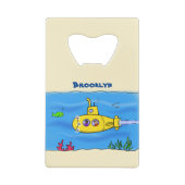 ハッピーサブマリン漫画 クレジットカード栓抜き (裏面)