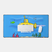 ハッピーサブマリン漫画 デスクマット (キーボード&マウス)