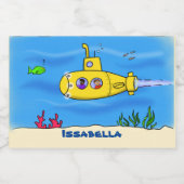 ハッピーサブマリン漫画 フードラベル (シングルラベル)