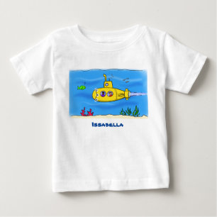 ハッピーサブマリン漫画 ベビーTシャツ
