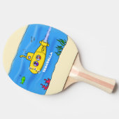 ハッピーサブマリン漫画 卓球ラケット (横)