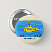 ハッピーサブマリン漫画 缶バッジ (正面&裏面)