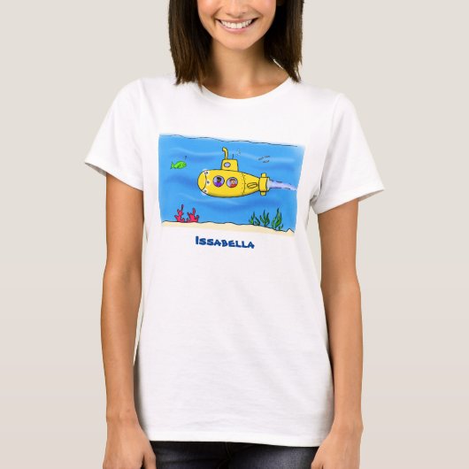 ハッピーサブマリン漫画 Tシャツ (正面)