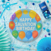 ハッピーサベーション誕生日紙プレート ペーパープレート (パーティー)