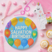 ハッピーサベーション誕生日紙プレート ペーパープレート (パーティー)