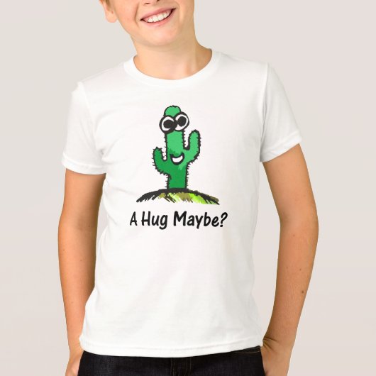 ハッピーサボテン漫画 Tシャツ (正面)