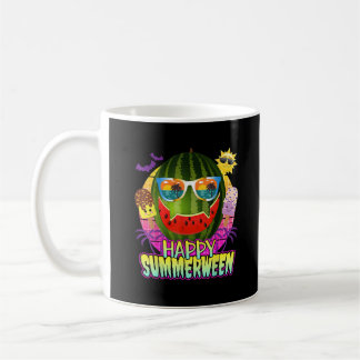 ハッピーサマーウィーンスイカハロウィーンのカボチャのちょうちん夏 コーヒーマグカップ