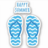 ハッピーサマーコンタービーチサンダル シール (正面)