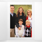 ハッピーサマースイカバルーン家族の写真 三つ折りカード (内部中)