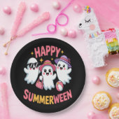 ハッピーサマータイムハロウィンおもしろい ペーパープレート (パーティー)
