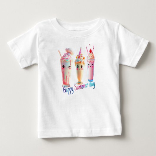 ハッピーサマーデー ベビーTシャツ (正面)