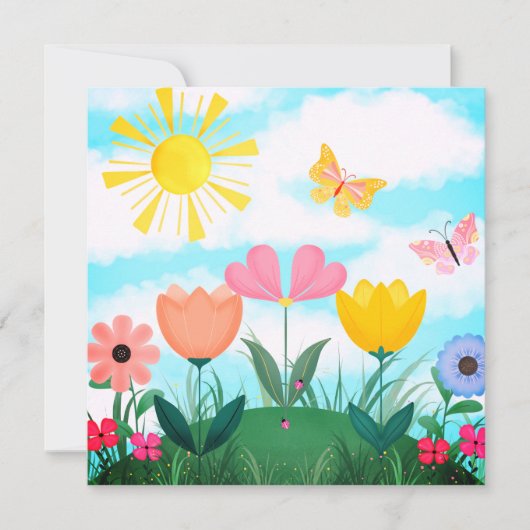 ハッピーサマーデー 招待状 (正面)