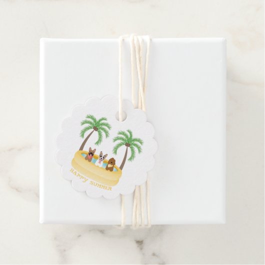 ハッピーサマードッグススイミングプール フェイバータグ (インサイチュ)