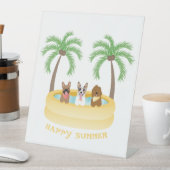 ハッピーサマードッグススイミングプール 台座サイン (インサイチュ)