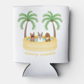 ハッピーサマードッグススイミングプール 缶クーラー (正面)