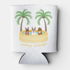 ハッピーサマードッグススイミングプール 缶クーラー