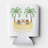 ハッピーサマードッグススイミングプール 缶クーラー (裏面)