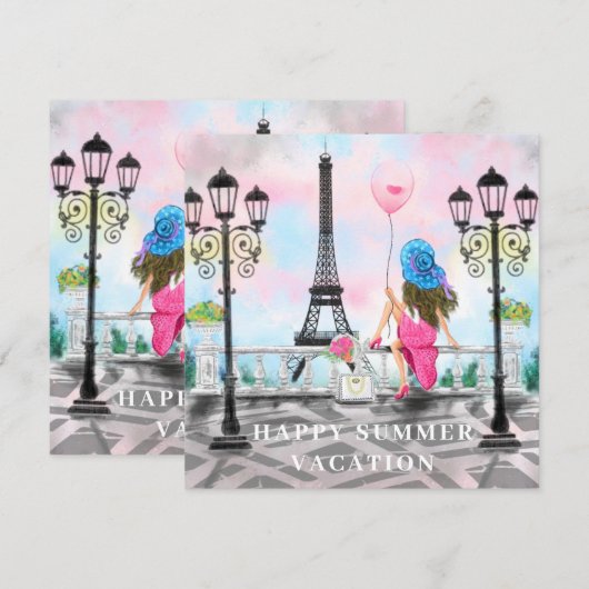 ハッピーサマーバケーション – I Love Paris – 美しい (正面/裏面)