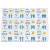 ハッピーサマーパターンラージ抱き枕 ラージペーパーバッグ (正面)